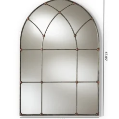 Antique Silver Arched Metal Mirror-Kirkland's Home Shop