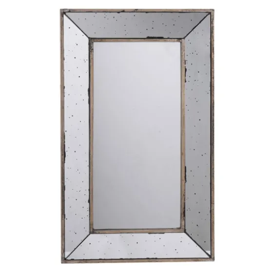 Antique Silver Glass Rectangular Frame Mirror-Kirkland's Home Outlet