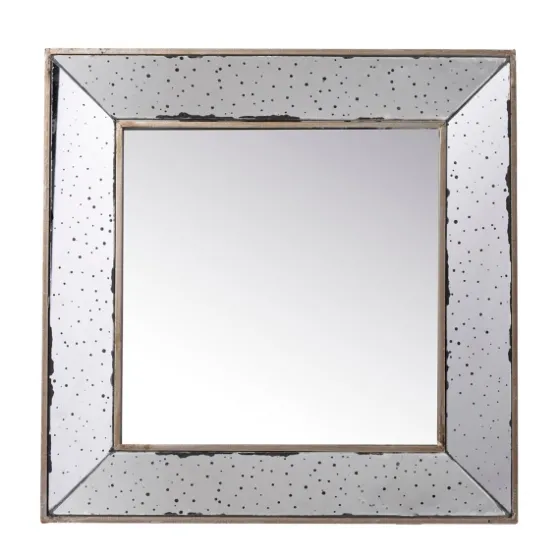 Antique Silver Glass Square Frame Mirror-Kirkland's Home Sale