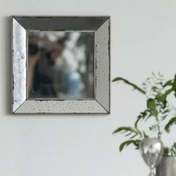Antique Silver Glass Square Frame Mirror-Kirkland's Home Sale