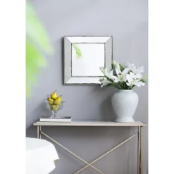 Antique Silver Glass Square Frame Mirror-Kirkland's Home Sale
