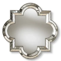 Antique Silver Quatrefoil Frame Wall Mirror-Kirkland's Home Clearance