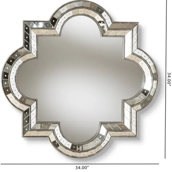 Antique Silver Quatrefoil Frame Wall Mirror-Kirkland's Home Clearance