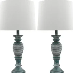 Antique Spun Center Table Lamps, Set Of 2-Kirkland's Home Fashion