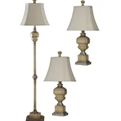 Antique Statue Floor And Table Lamps, Set Of 3-Kirkland's Home Flash Sale