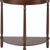 Antique Walnut Half Round Console Table-Kirkland's Home Clearance