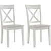 Antique Washed Wood Dining Chairs, Set Of 2-Kirkland's Home New