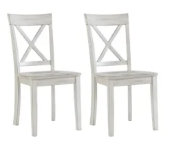 Antique Washed Wood Dining Chairs, Set Of 2-Kirkland's Home New
