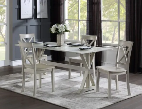 Antique Washed Wood Dining Chairs, Set Of 2-Kirkland's Home New