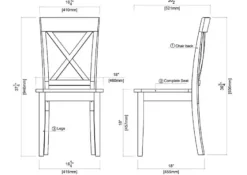Antique Washed Wood Dining Chairs, Set Of 2-Kirkland's Home New