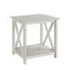 Antique Washed Wood Square Side Table-Kirkland's Home New