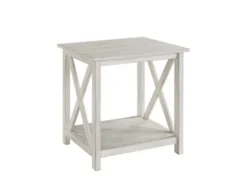 Antique Washed Wood Square Side Table-Kirkland's Home New