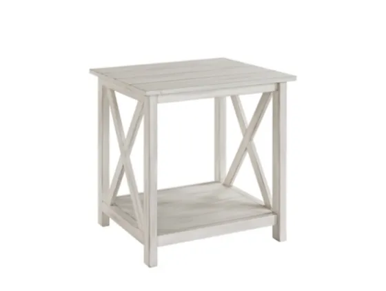 Antique Washed Wood Square Side Table-Kirkland's Home New