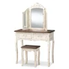 Antique White And Walnut 2-Pc. Vanity Set-Kirkland's Home Best