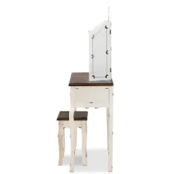 Antique White And Walnut 2-Pc. Vanity Set-Kirkland's Home Best