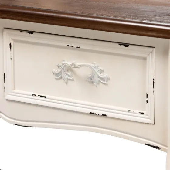 Antique White And Walnut 2-Pc. Vanity Set-Kirkland's Home Best
