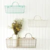 Antique White 2-Pc. Long Wire Basket Set, 17 In.-Kirkland's Home Discount