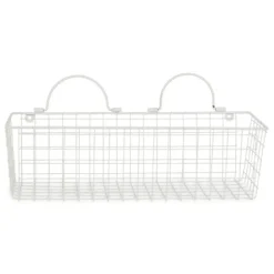 Antique White 2-Pc. Long Wire Basket Set, 17 In.-Kirkland's Home Discount