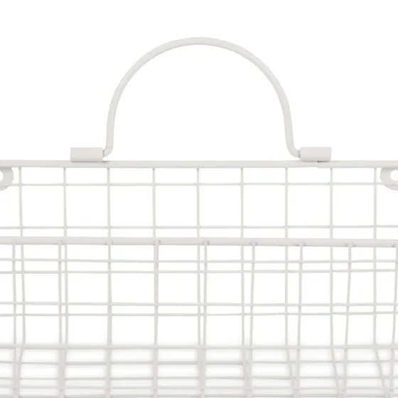 Antique White 2-Pc. Long Wire Basket Set, 11 In.-Kirkland's Home Clearance