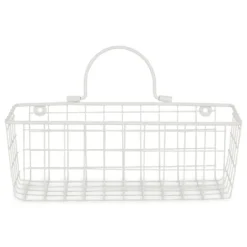 Antique White 2-Pc. Long Wire Basket Set, 11 In.-Kirkland's Home Clearance