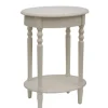 Antique White Simplicity Oval Side Table-Kirkland's Home Best Sale
