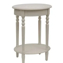 Antique White Simplicity Oval Side Table-Kirkland's Home Best Sale