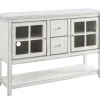 Antique White Wood Tv Stand Console Table-Kirkland's Home Discount