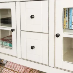 Antique White Wood Tv Stand Console Table-Kirkland's Home Discount