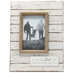 Antique White Wooden Dad Picture Frame-Kirkland's Home Online