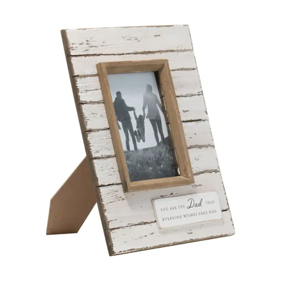 Antique White Wooden Dad Picture Frame-Kirkland's Home Online