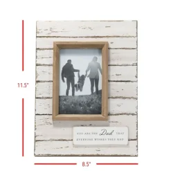 Antique White Wooden Dad Picture Frame-Kirkland's Home Online
