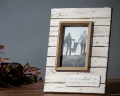 Antique White Wooden Dad Picture Frame-Kirkland's Home Online