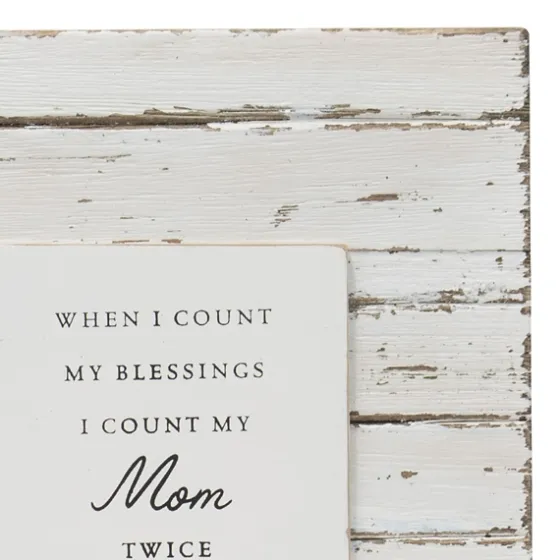 Antique White Wooden Mom Picture Frame-Kirkland's Home Discount
