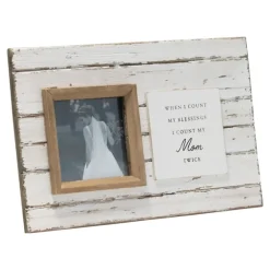 Antique White Wooden Mom Picture Frame-Kirkland's Home Discount