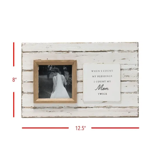 Antique White Wooden Mom Picture Frame-Kirkland's Home Discount