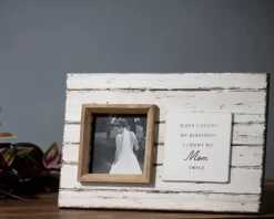 Antique White Wooden Mom Picture Frame-Kirkland's Home Discount