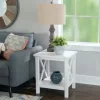 Antique White X Side Frame Accent Table-Kirkland's Home Outlet