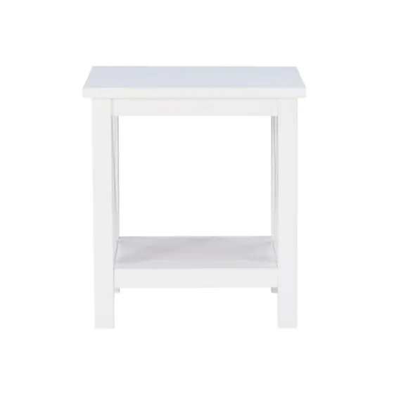 Antique White X Side Frame Accent Table-Kirkland's Home Outlet