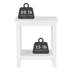 Antique White X Side Frame Accent Table-Kirkland's Home Outlet