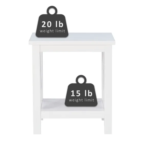 Antique White X Side Frame Accent Table-Kirkland's Home Outlet