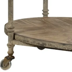 Antique Wood And Metal Bar Cart-Kirkland's Home Flash Sale