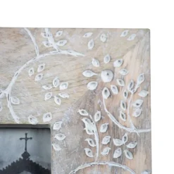 Antique Wood Floral Dipped Picture Frame, 5X7-Kirkland's Home Flash Sale