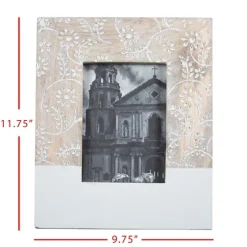 Antique Wood Floral Dipped Picture Frame, 5X7-Kirkland's Home Flash Sale