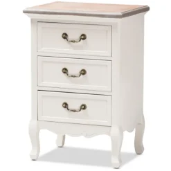 Antique Wooden 3-Drawer Nightstand-Kirkland's Home Discount