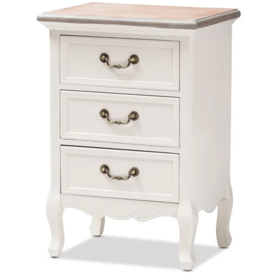 Antique Wooden 3-Drawer Nightstand-Kirkland's Home Discount