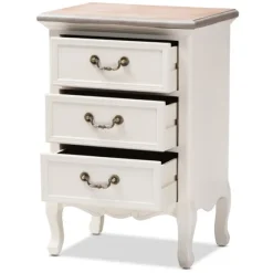 Antique Wooden 3-Drawer Nightstand-Kirkland's Home Discount