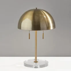 Antiqued Brass Dome Shade Table Lamp-Kirkland's Home Clearance