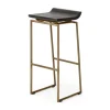 Antiqued Gold Frame Modern Bar Stool-Kirkland's Home Clearance