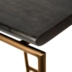 Antiqued Gold Frame Modern Bar Stool-Kirkland's Home Clearance