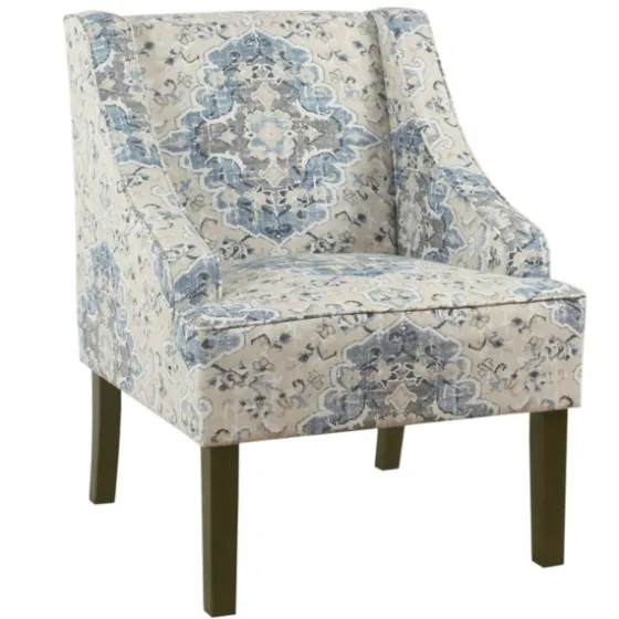 Antiqued Medallion Swoop Arm Accent Chair-Kirkland's Home Cheap